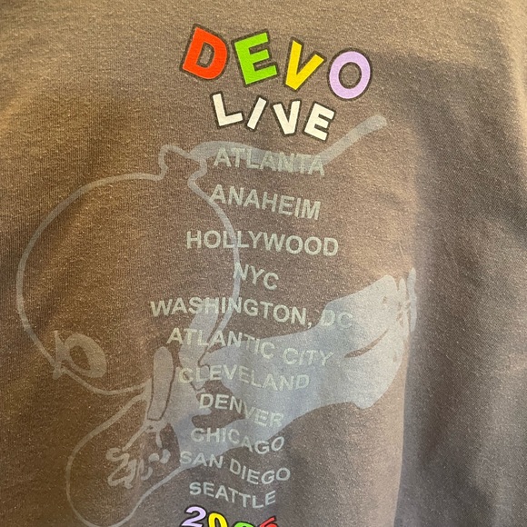 Rock Off T-Shirt Ufficiale Devo - Logo Dome, Colore Nero, Maglietta Unisex In Cotone Morbido, Taglie S-XXL